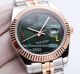 High Replica Rolex Datejust Watch Green Face 2-Tone Yellow Gold strap Fluted Bezel  41mm (8)_th.jpg